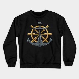 Anchor and Ship Steer Crewneck Sweatshirt